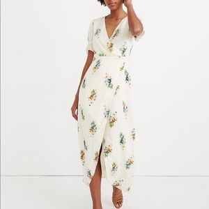 Madewell ruffle sleeve maxi floral dress